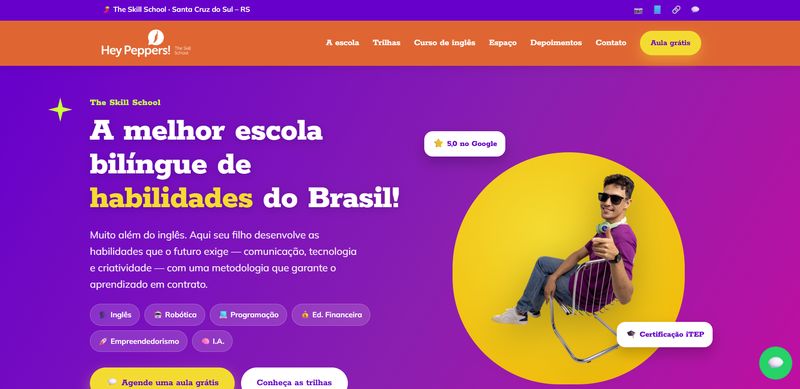 Site de Hey Peppers!